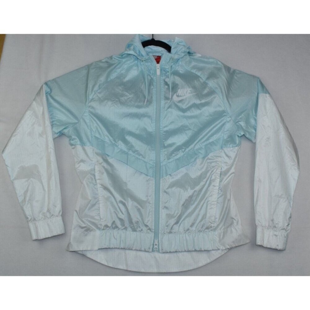 Nike Sportswear Windrunner Women’s Jacket Size M Mint/White Full Zip -Flaws- - Picture 1 of 14